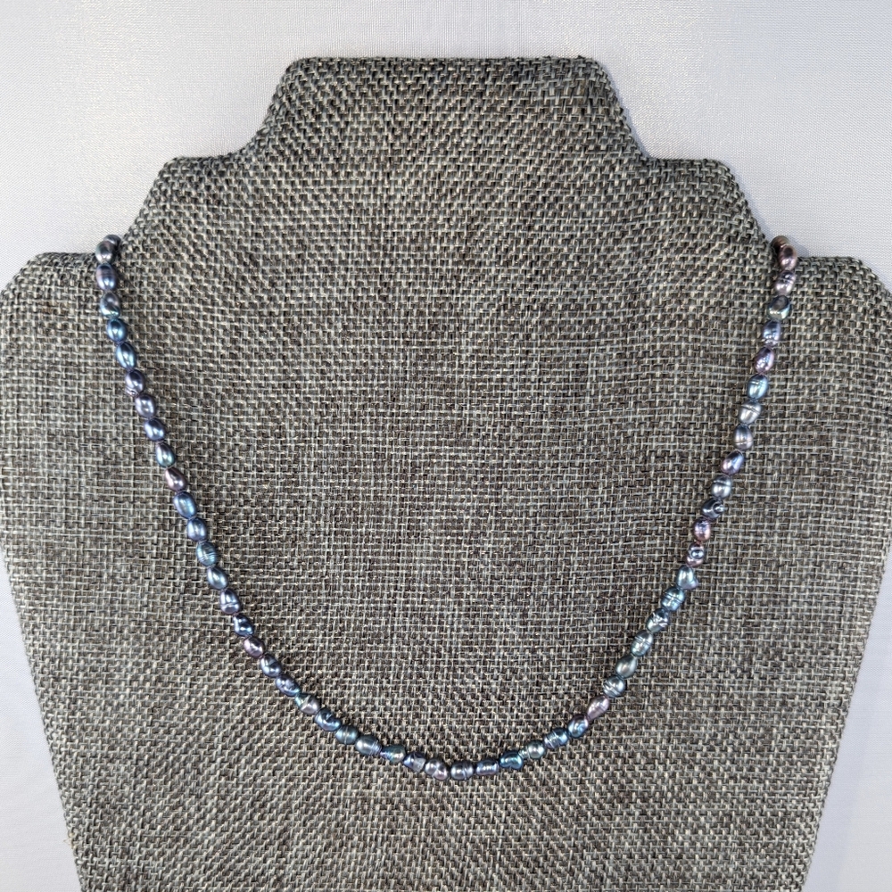 REAL 4-5mm Teeny Peacock Pearl Necklace